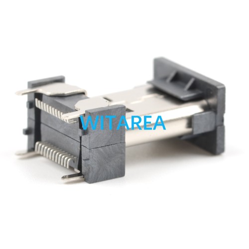 USB C Receptacle 24pin Type C Socket  Vertical Mount SMT Female Connector,Height=12mm