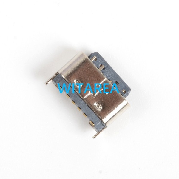 USB C母座 6PIN Type C母座立贴板上母头5.0mm高