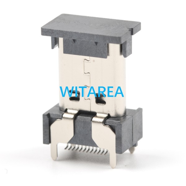 USB C Receptacle 24pin Type C Socket  Vertical Mount SMT Female Connector,Height=15mm